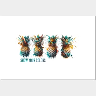 pineapples design Posters and Art